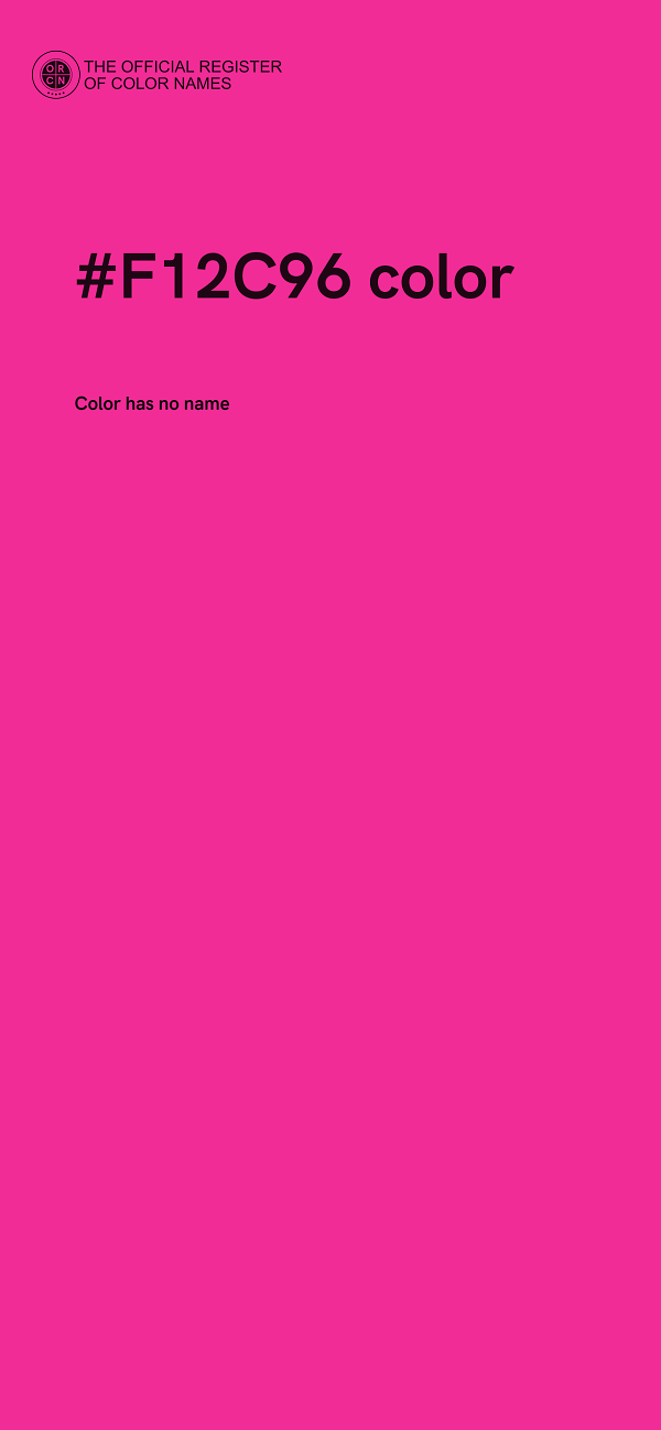 #F12C96 color image