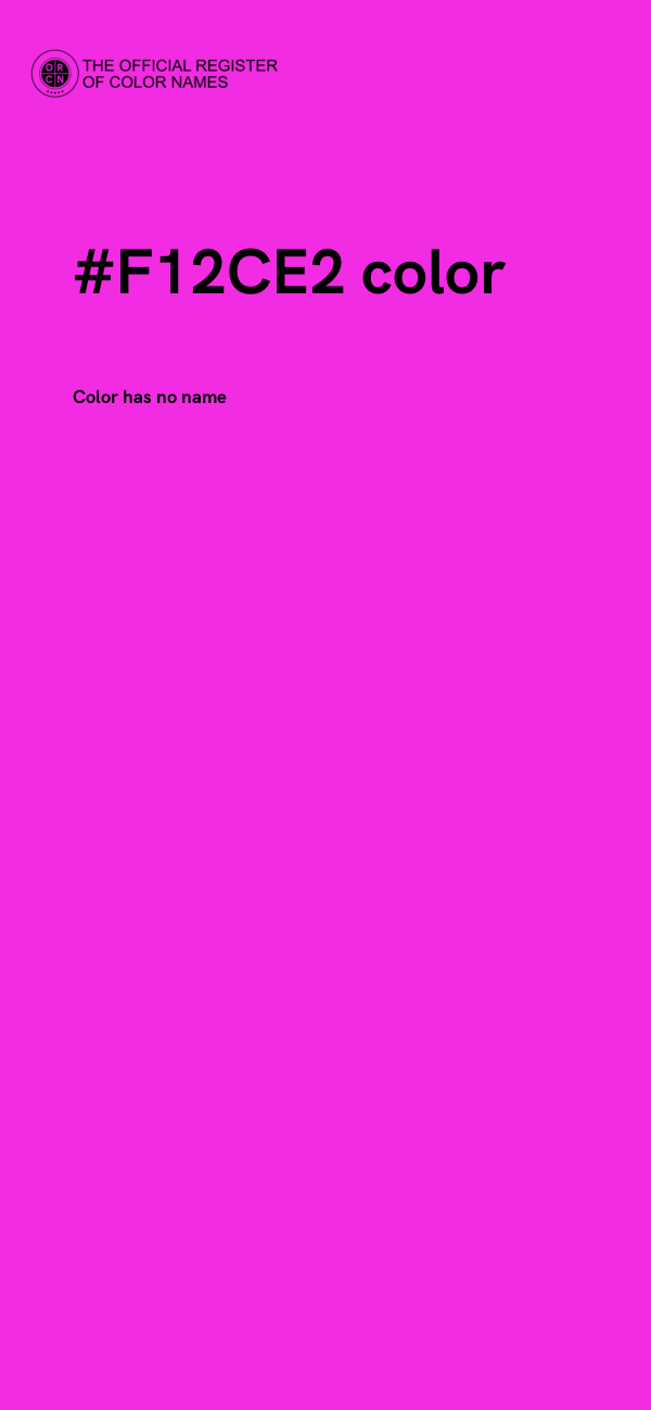 #F12CE2 color image