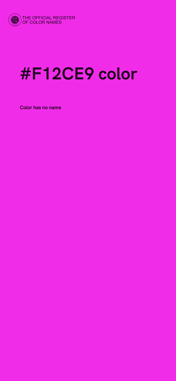 #F12CE9 color image