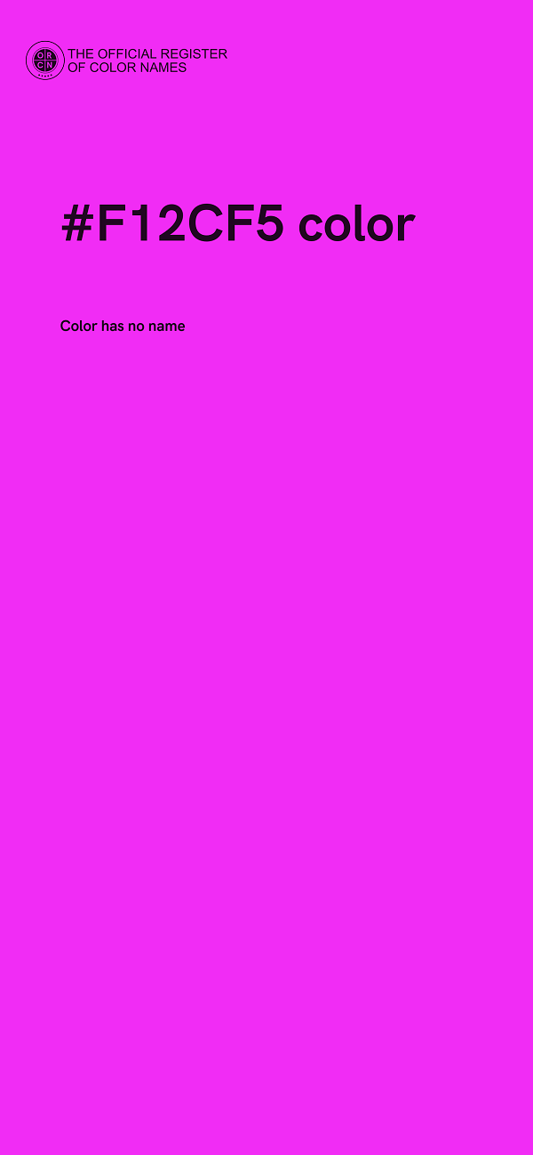 #F12CF5 color image