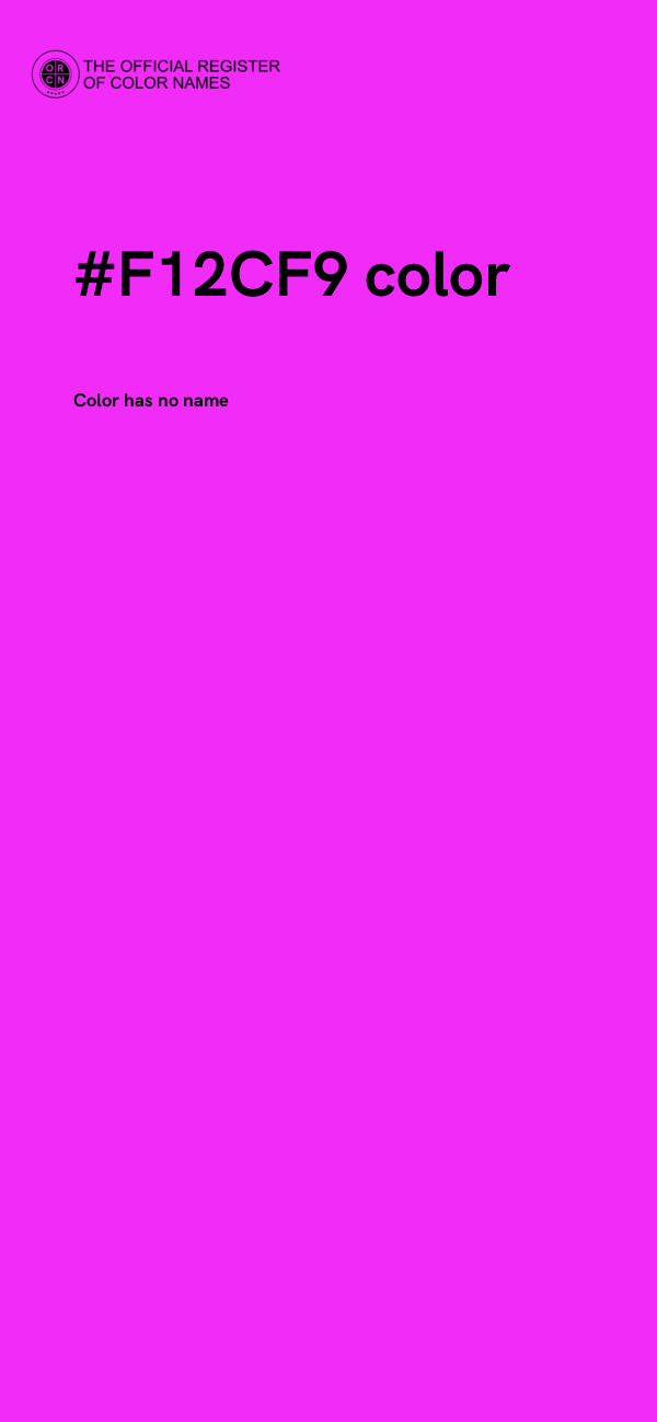 #F12CF9 color image