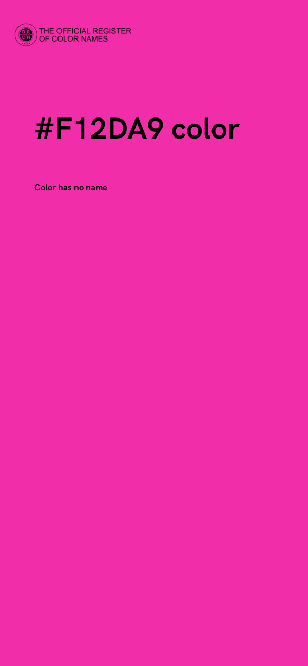 #F12DA9 color image