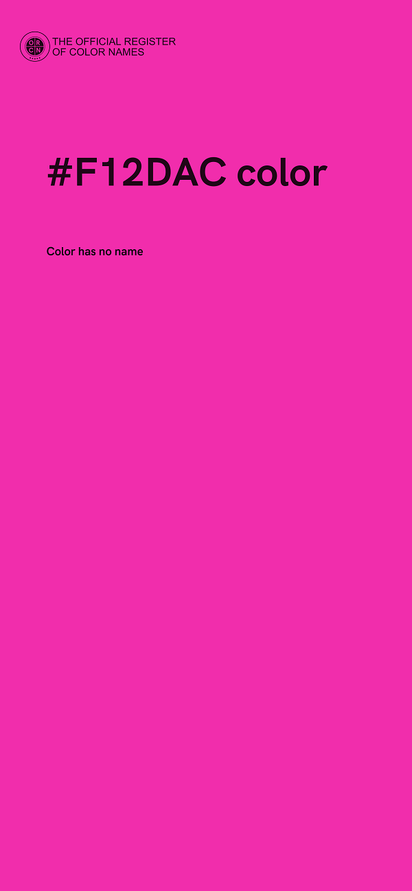 #F12DAC color image