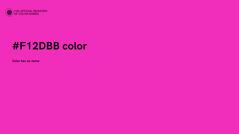 #F12DBB color image