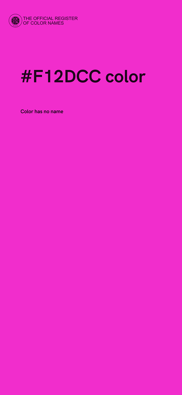 #F12DCC color image