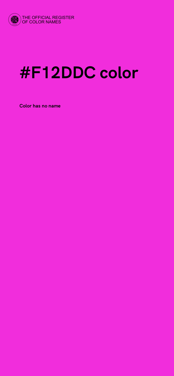 #F12DDC color image