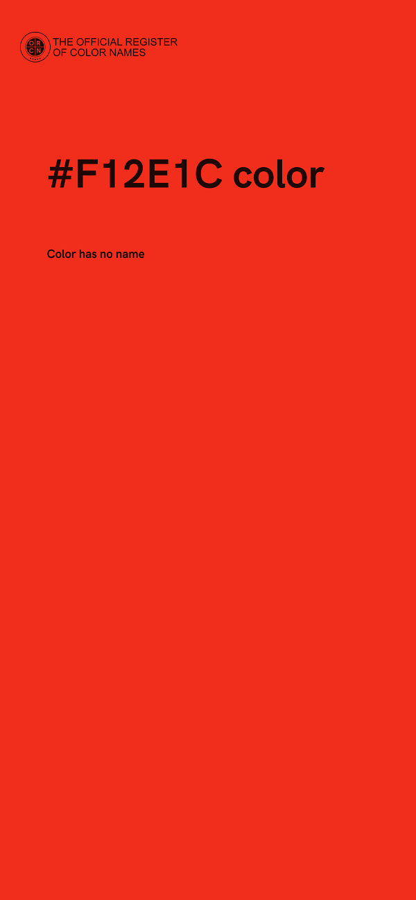 #F12E1C color image