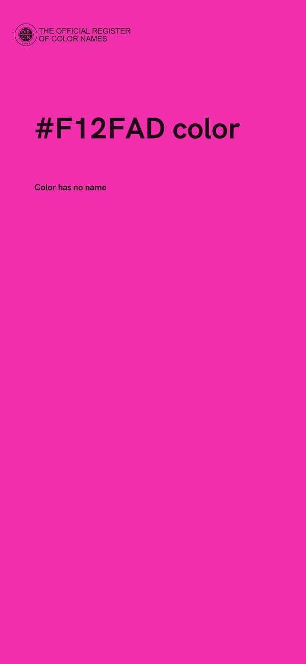 #F12FAD color image