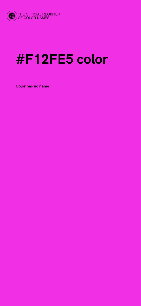 #F12FE5 color image