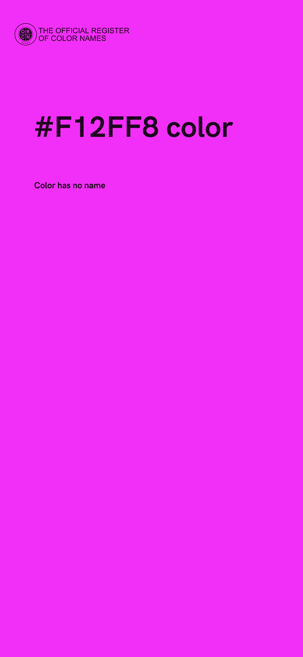 #F12FF8 color image
