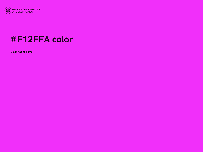 #F12FFA color image