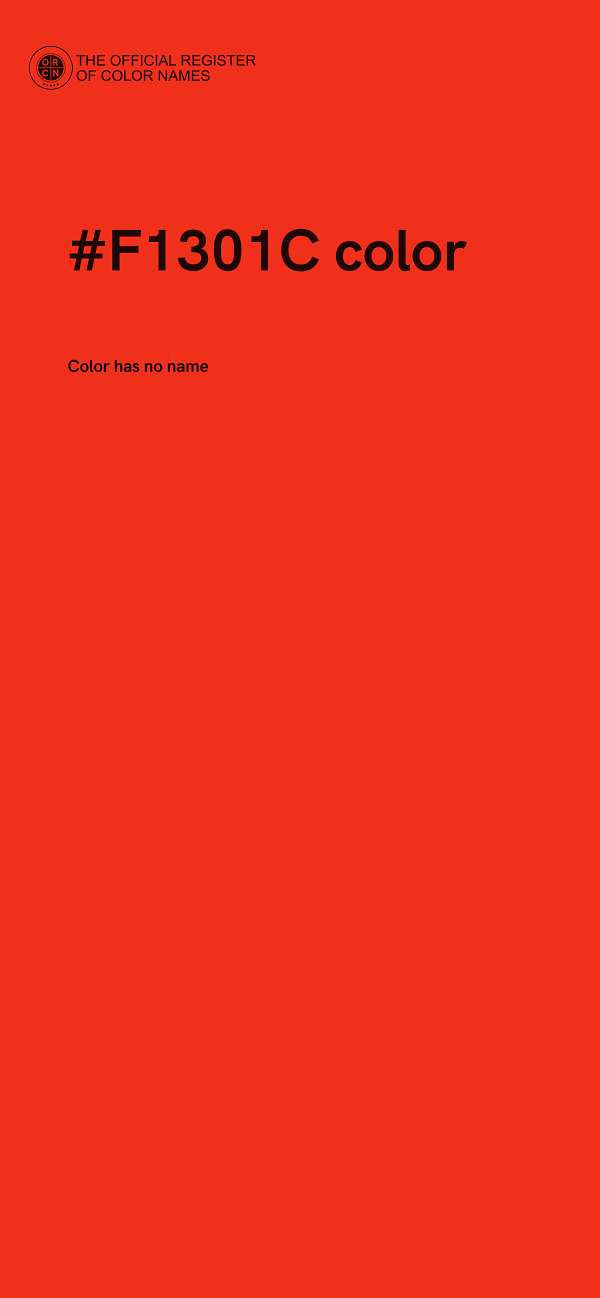 #F1301C color image