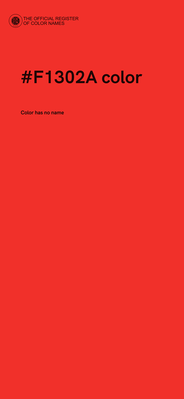 #F1302A color image