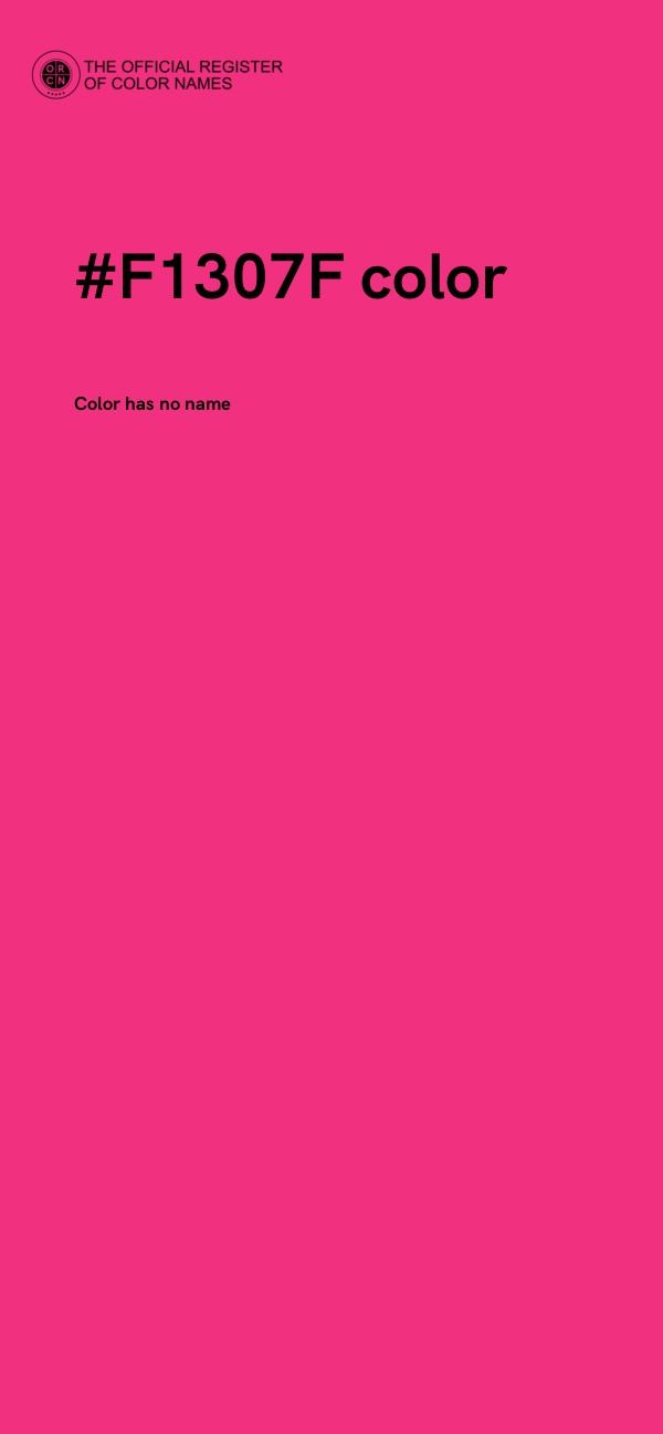 #F1307F color image