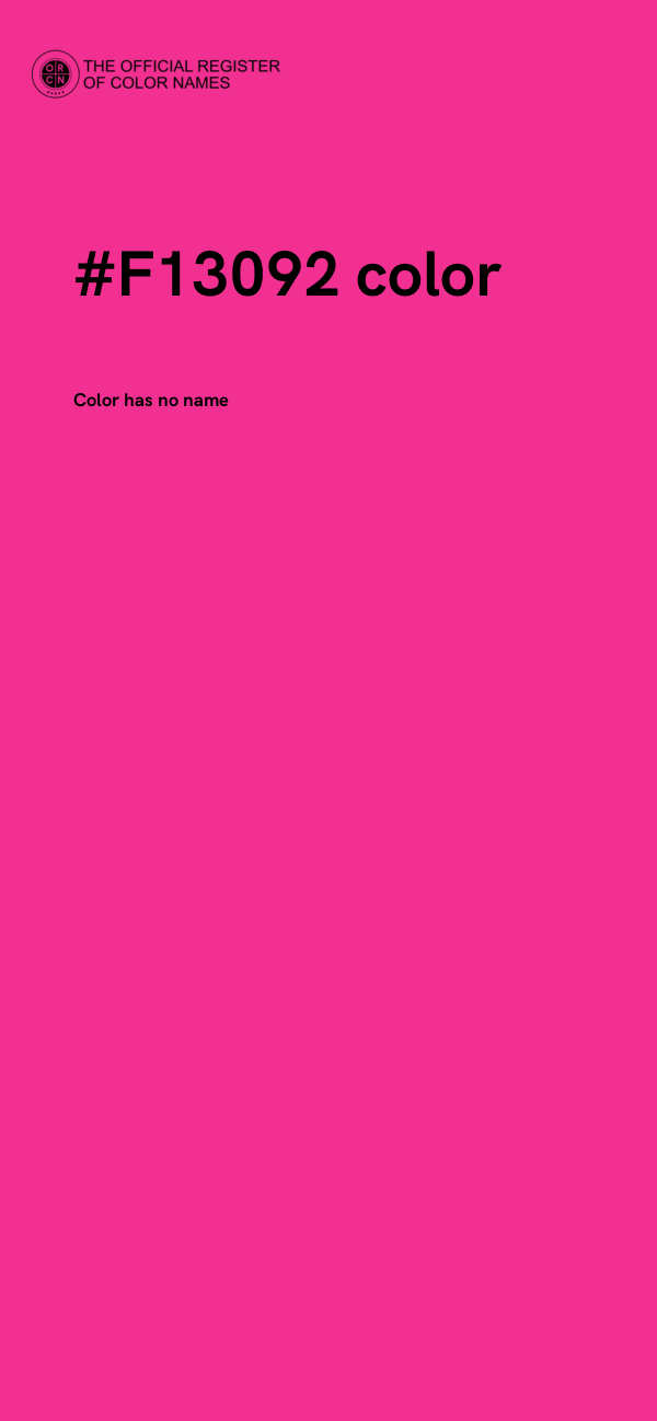#F13092 color image