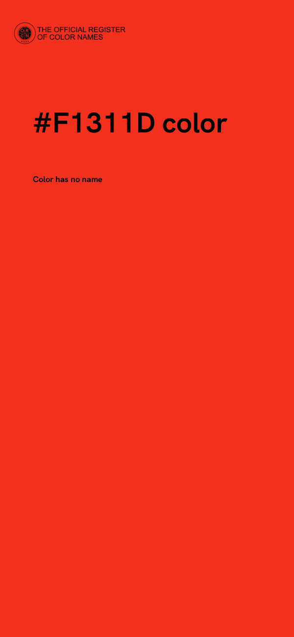 #F1311D color image