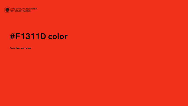 #F1311D color image