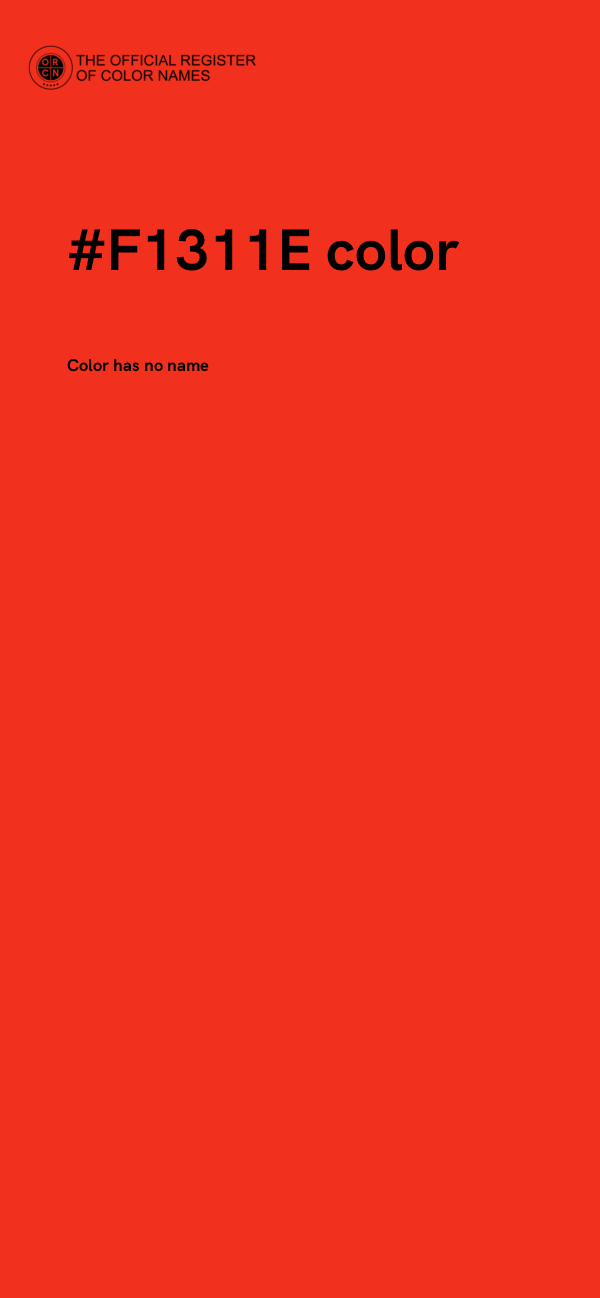 #F1311E color image