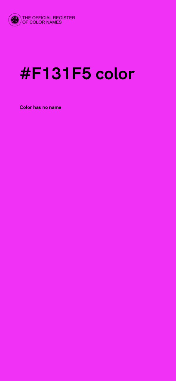 #F131F5 color image