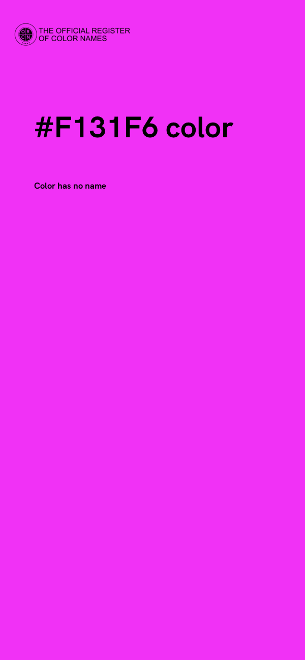 #F131F6 color image