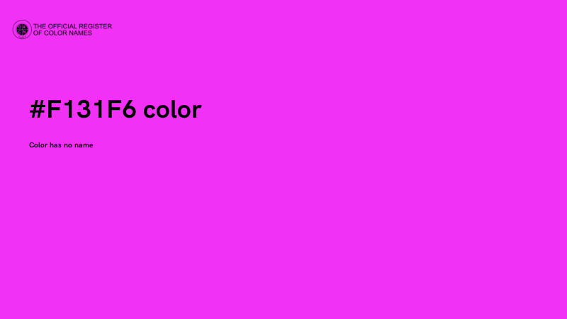 #F131F6 color image