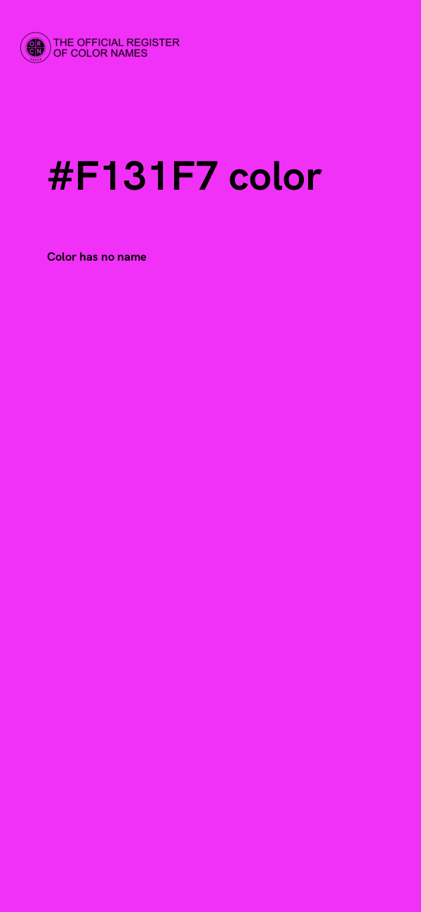 #F131F7 color image