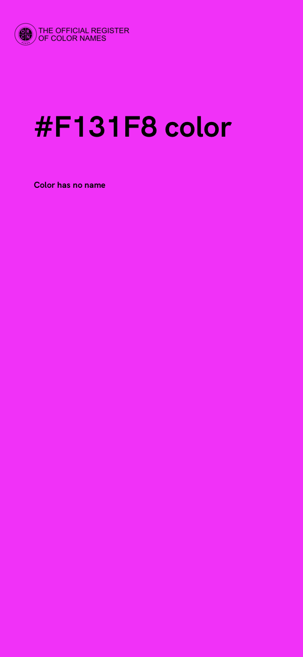 #F131F8 color image