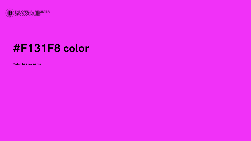 #F131F8 color image