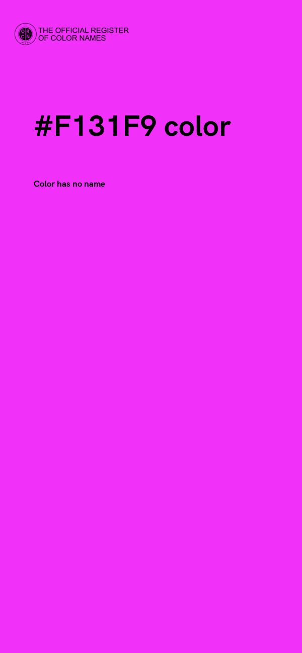 #F131F9 color image