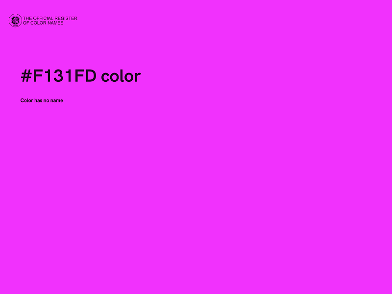 #F131FD color image