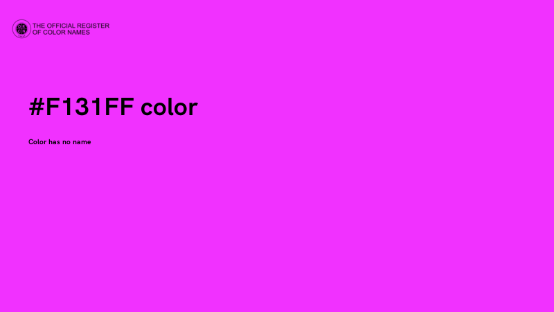 #F131FF color image