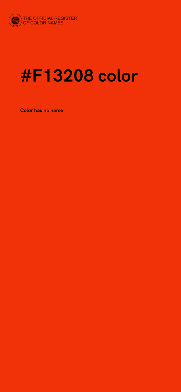 #F13208 color image