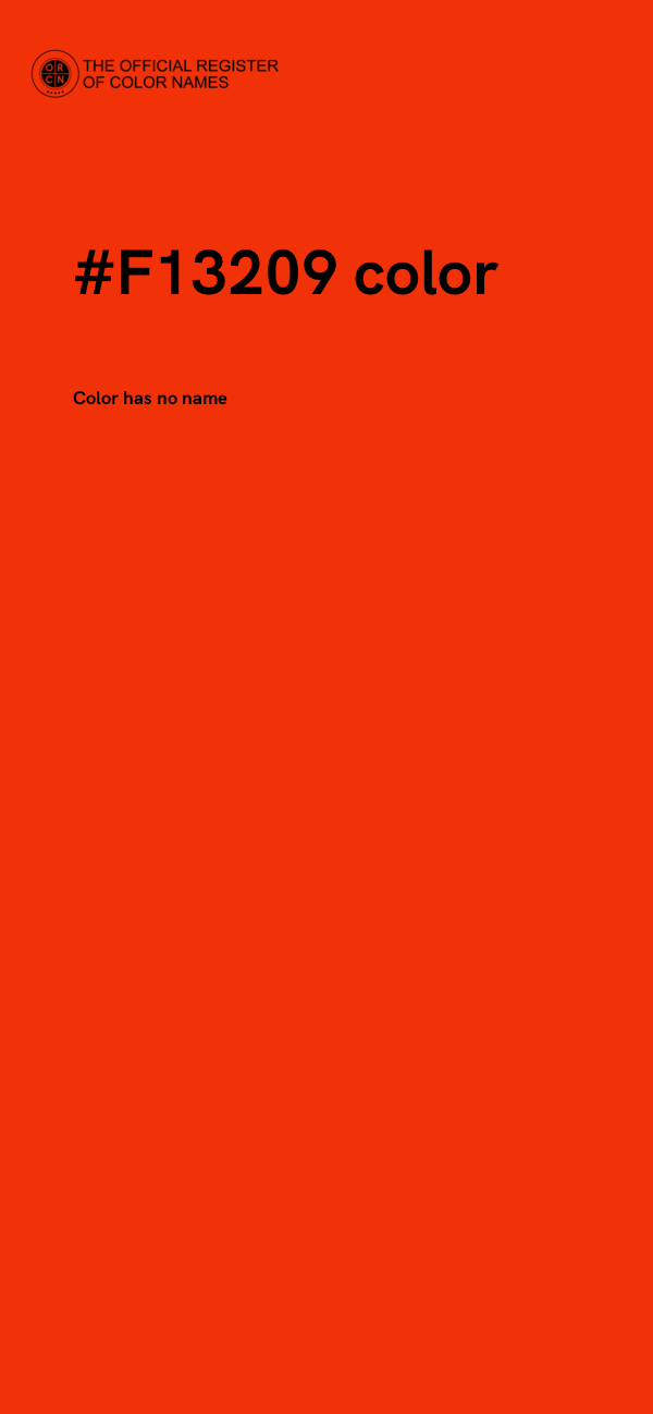 #F13209 color image