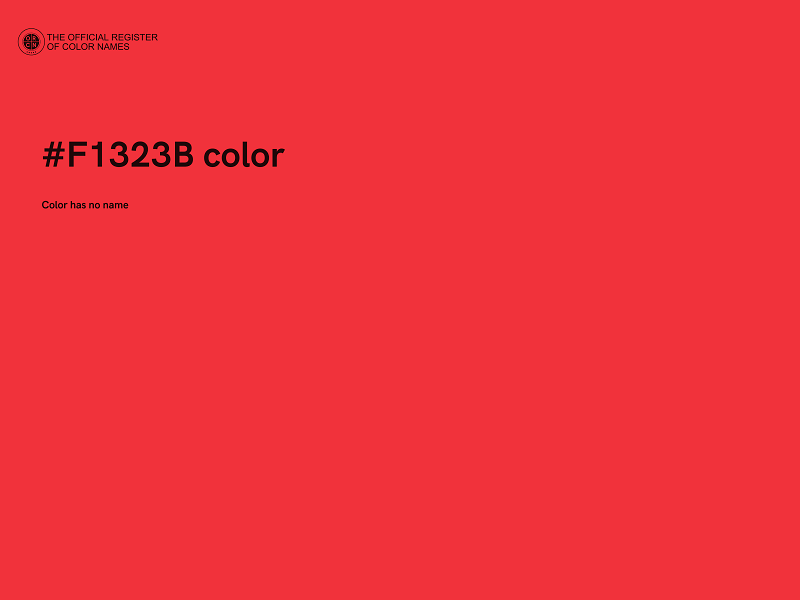 #F1323B color image