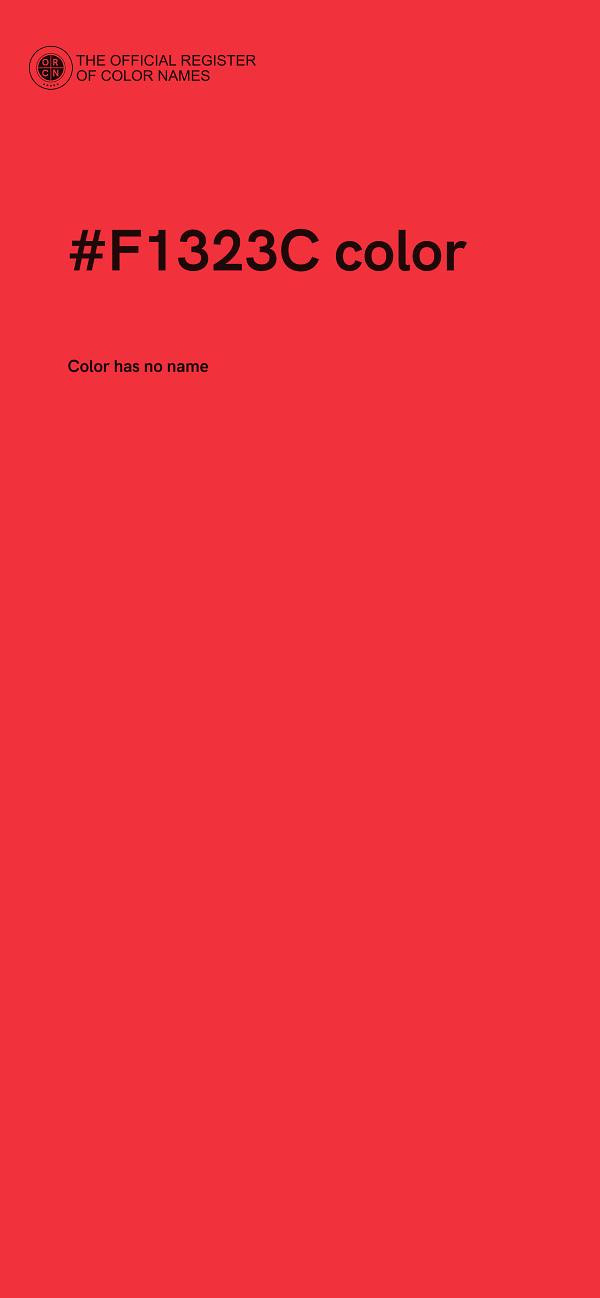 #F1323C color image