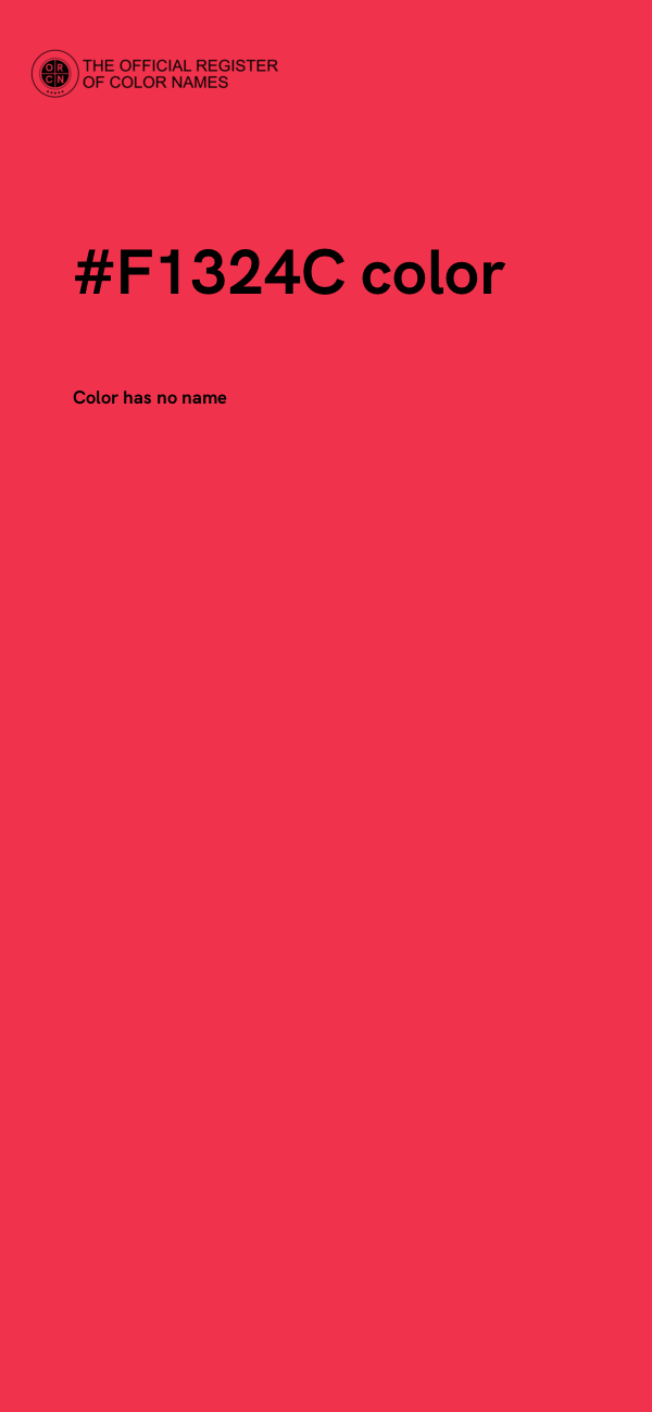 #F1324C color image