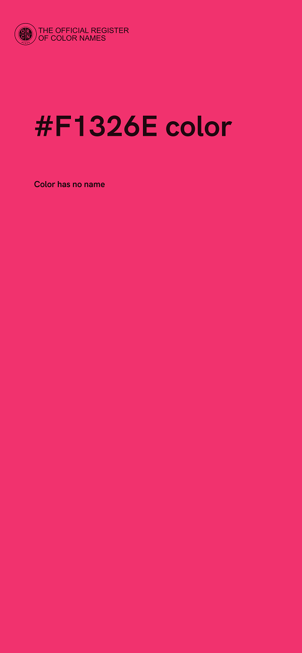 #F1326E color image