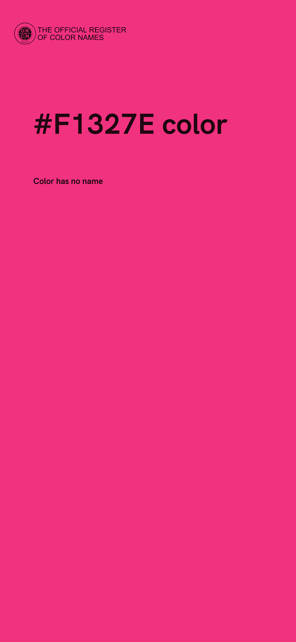 #F1327E color image