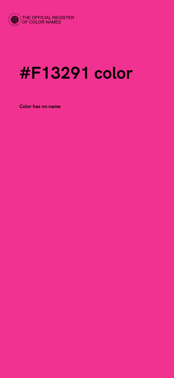 #F13291 color image