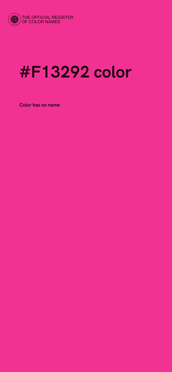 #F13292 color image