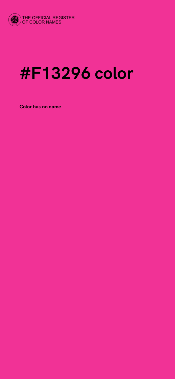 #F13296 color image