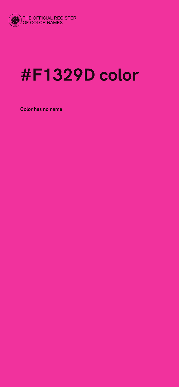 #F1329D color image