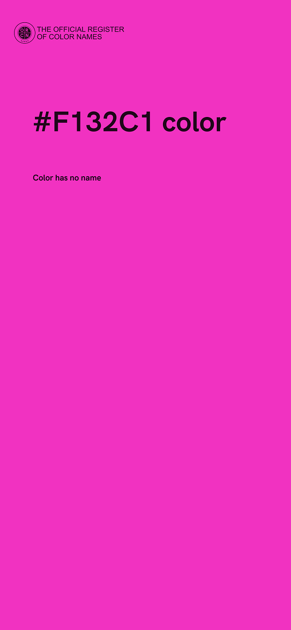 #F132C1 color image