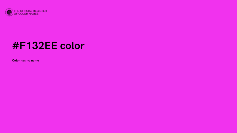 #F132EE color image