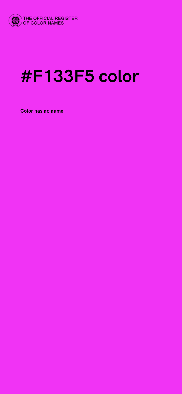 #F133F5 color image