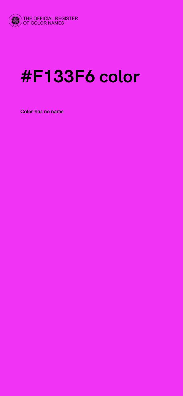#F133F6 color image