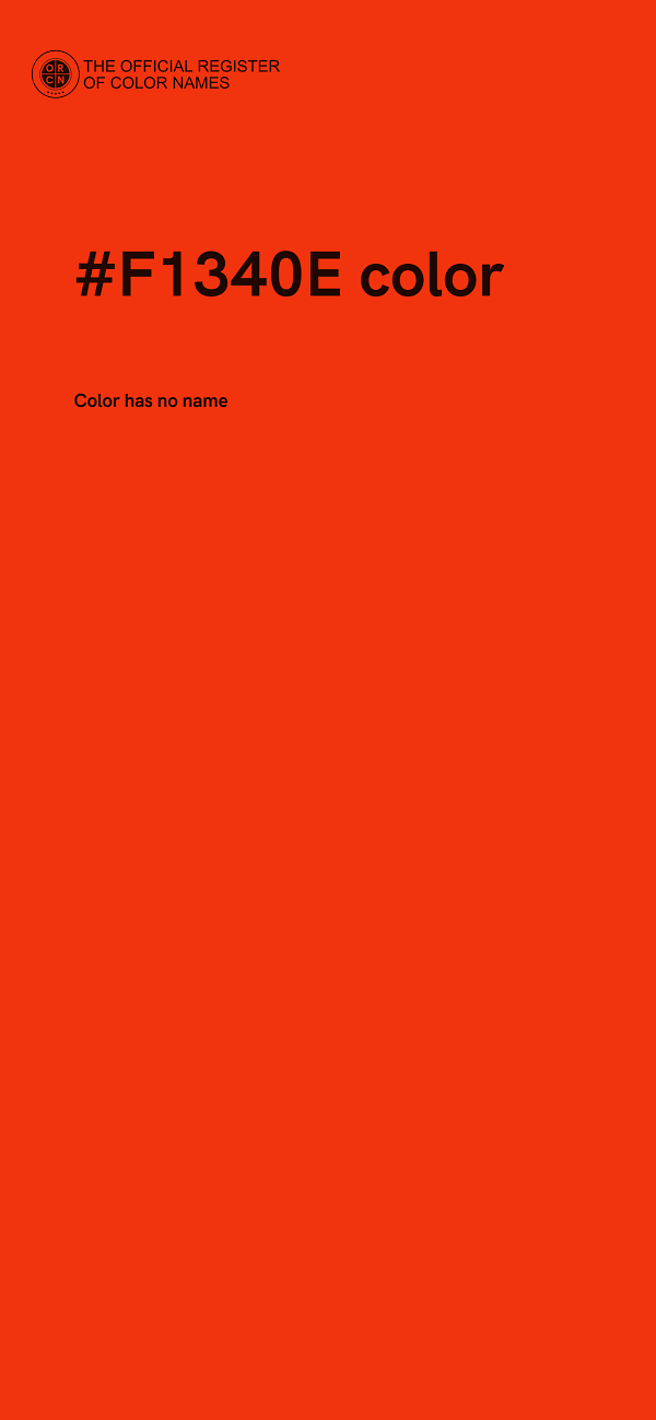 #F1340E color image