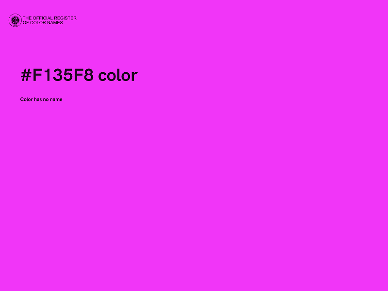 #F135F8 color image