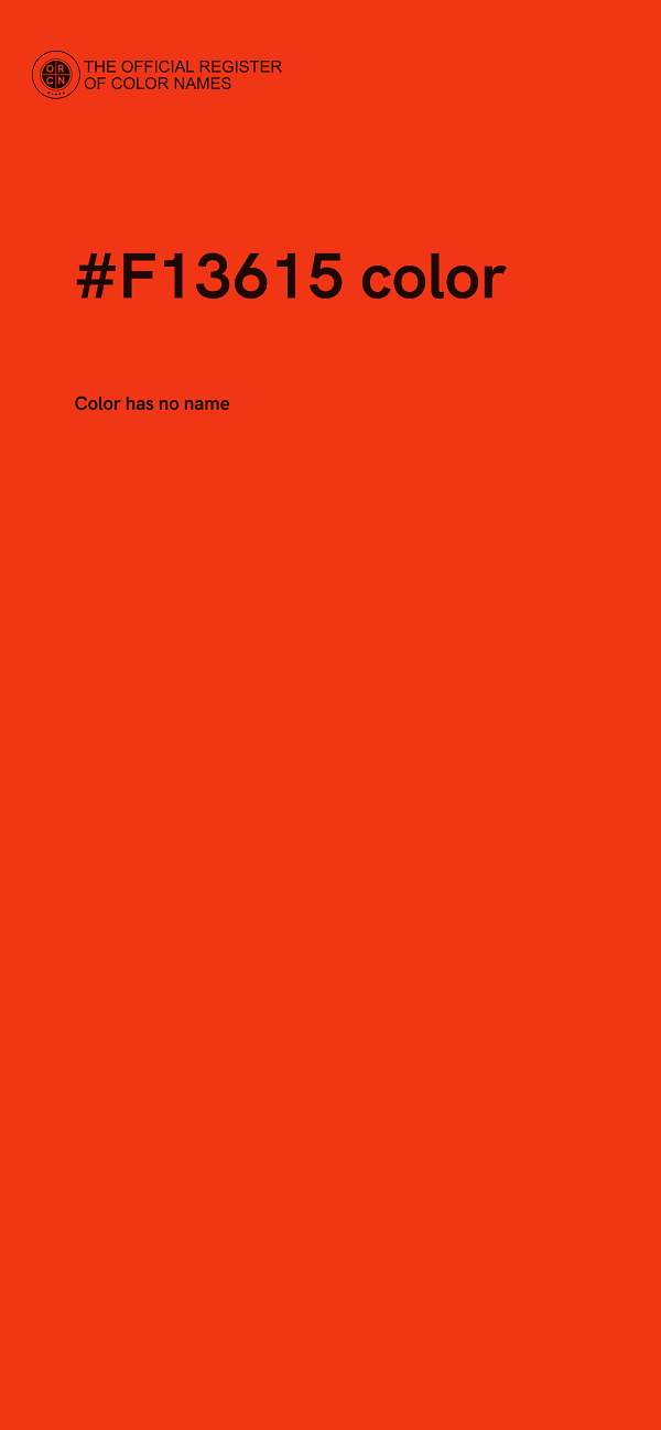 #F13615 color image