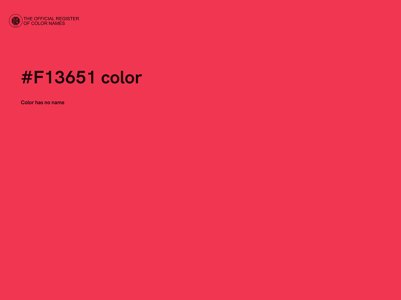 #F13651 color image